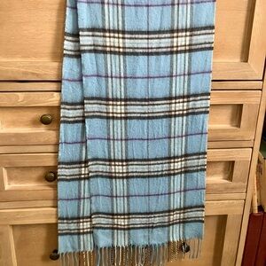 Cashmere Blue Plaid Unisex Scarf